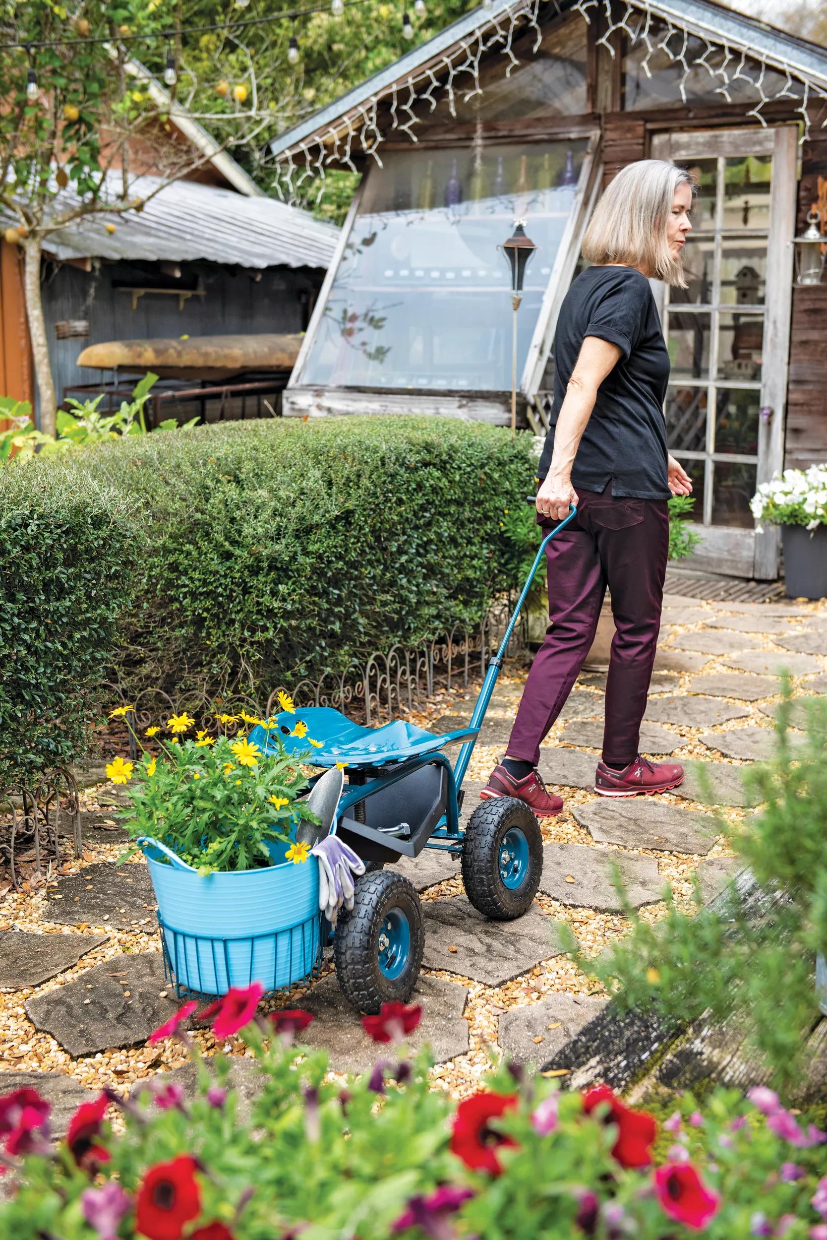 Deluxe Tractor Scoot with Bucket Basket
