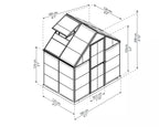 Canopia® by Palram Harmony™ Greenhouse, 6'
