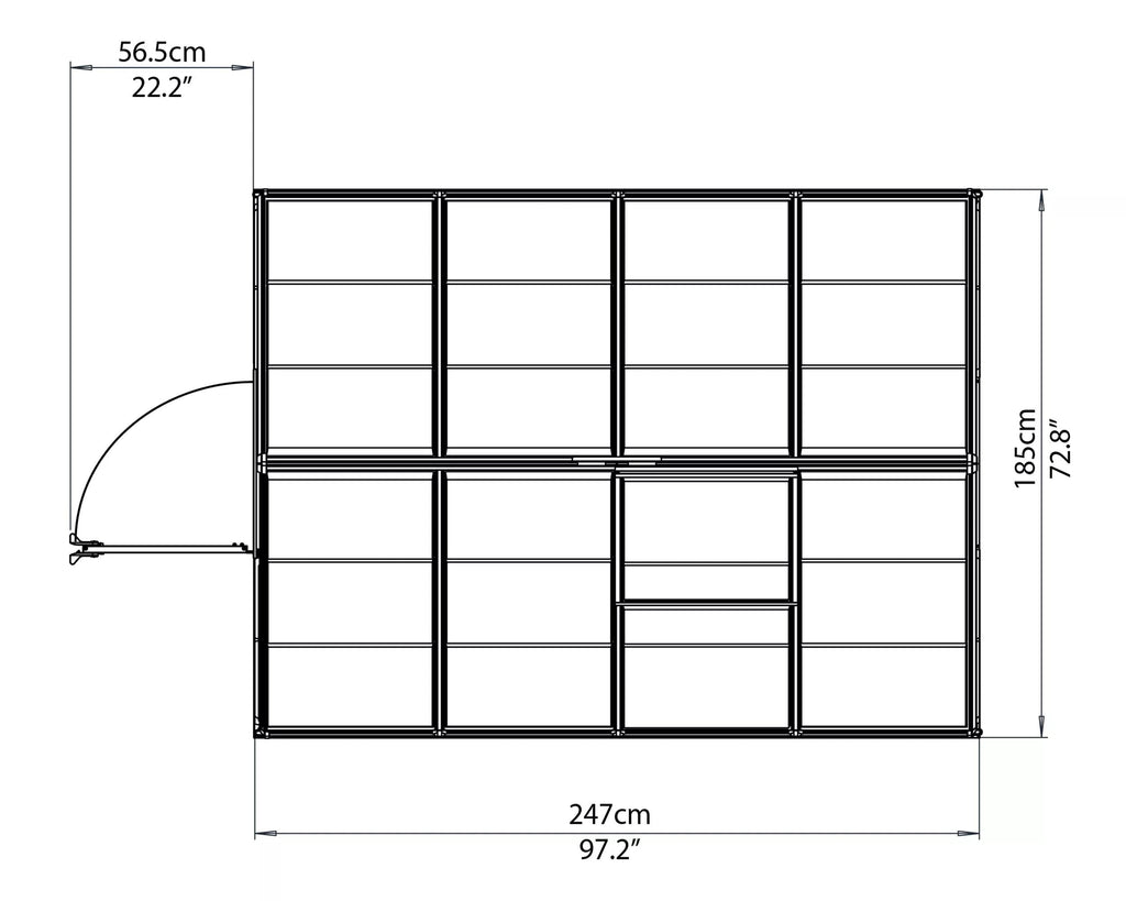 Canopia® by Palram Harmony™ Greenhouse, 6'
