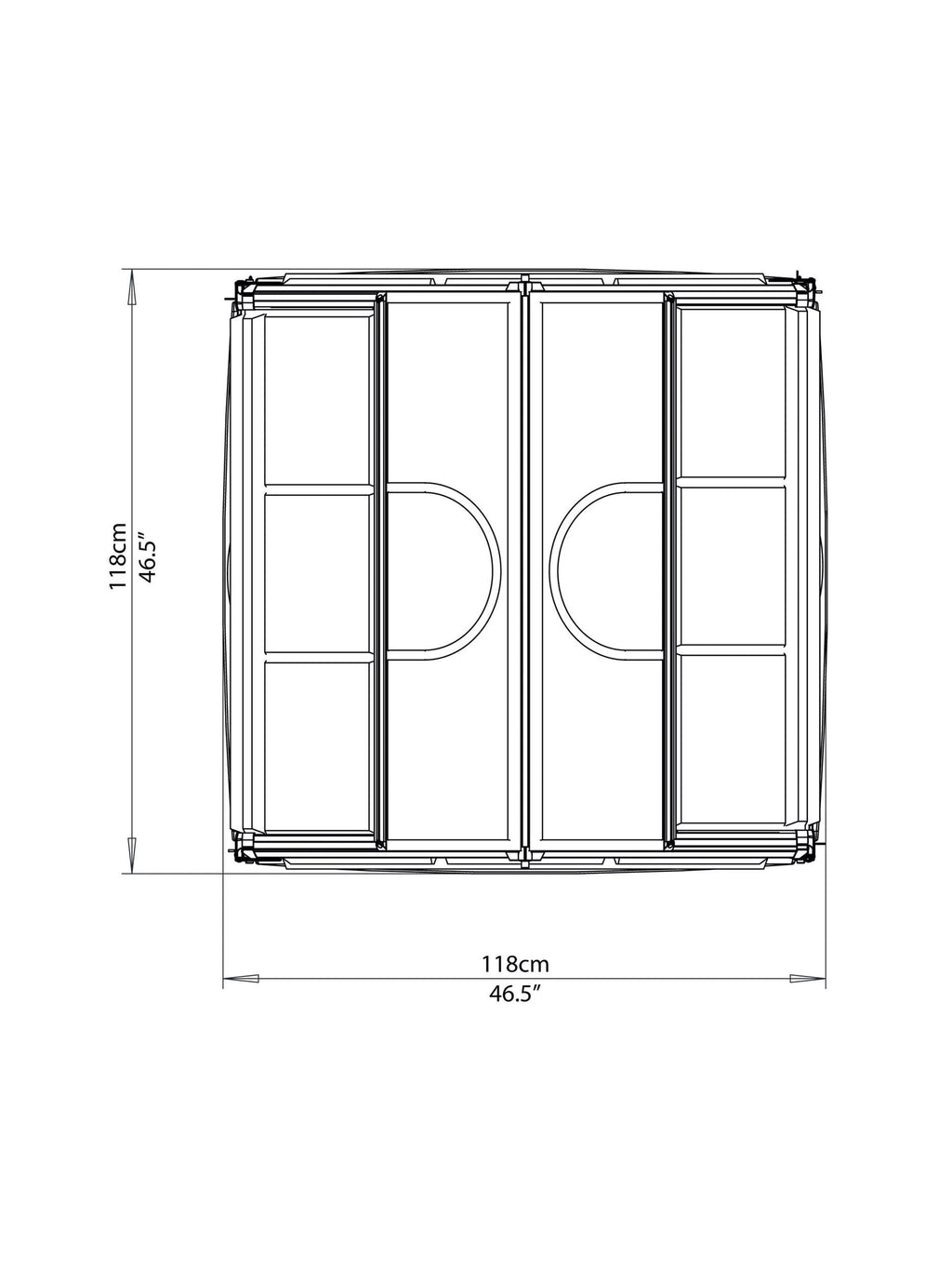 Canopia® by Palram Plant Inn™  Raised Bed Greenhouse, 4' x 4'