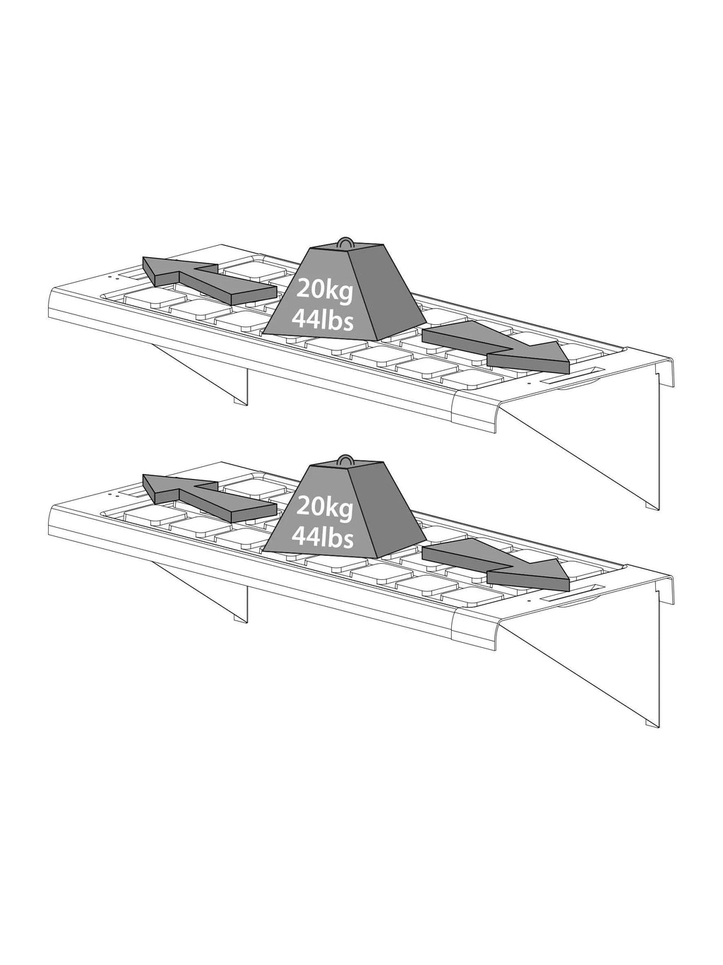 Canopia® by Palram Shelf Kit for Greenhouses, Set of 2 shelves