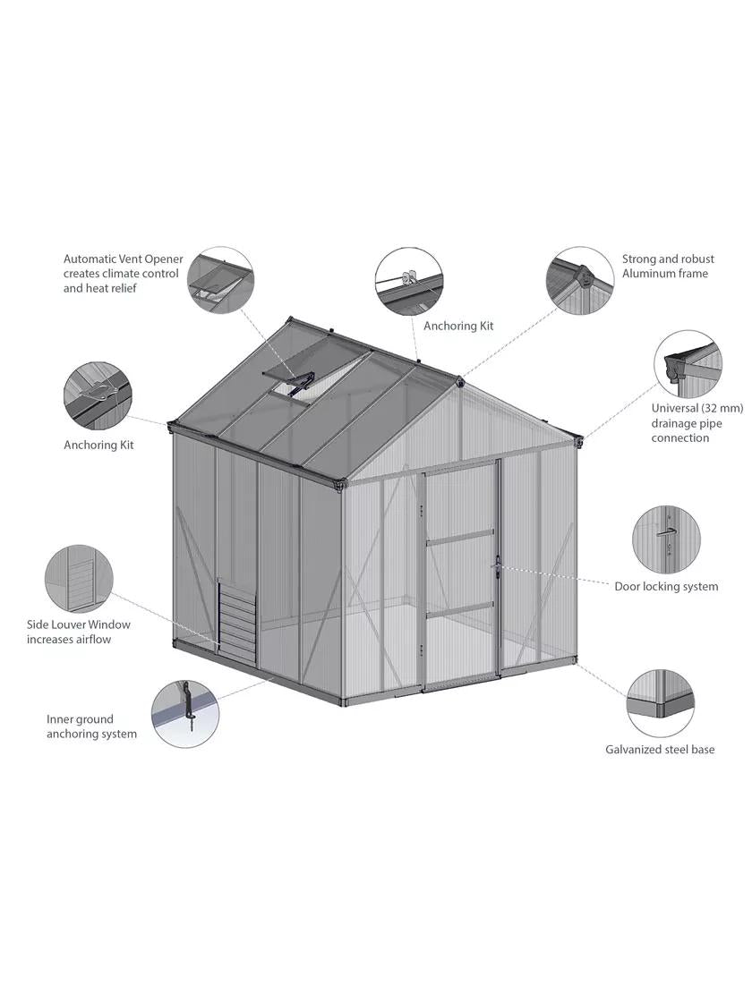 Canopia® by Palram Glory™ Greenhouse,  8'