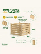 Cedar Wood Composter, 23 Cubic Feet