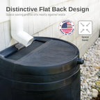 Eco Rain Flat-Back Barrel, 50 Gallon