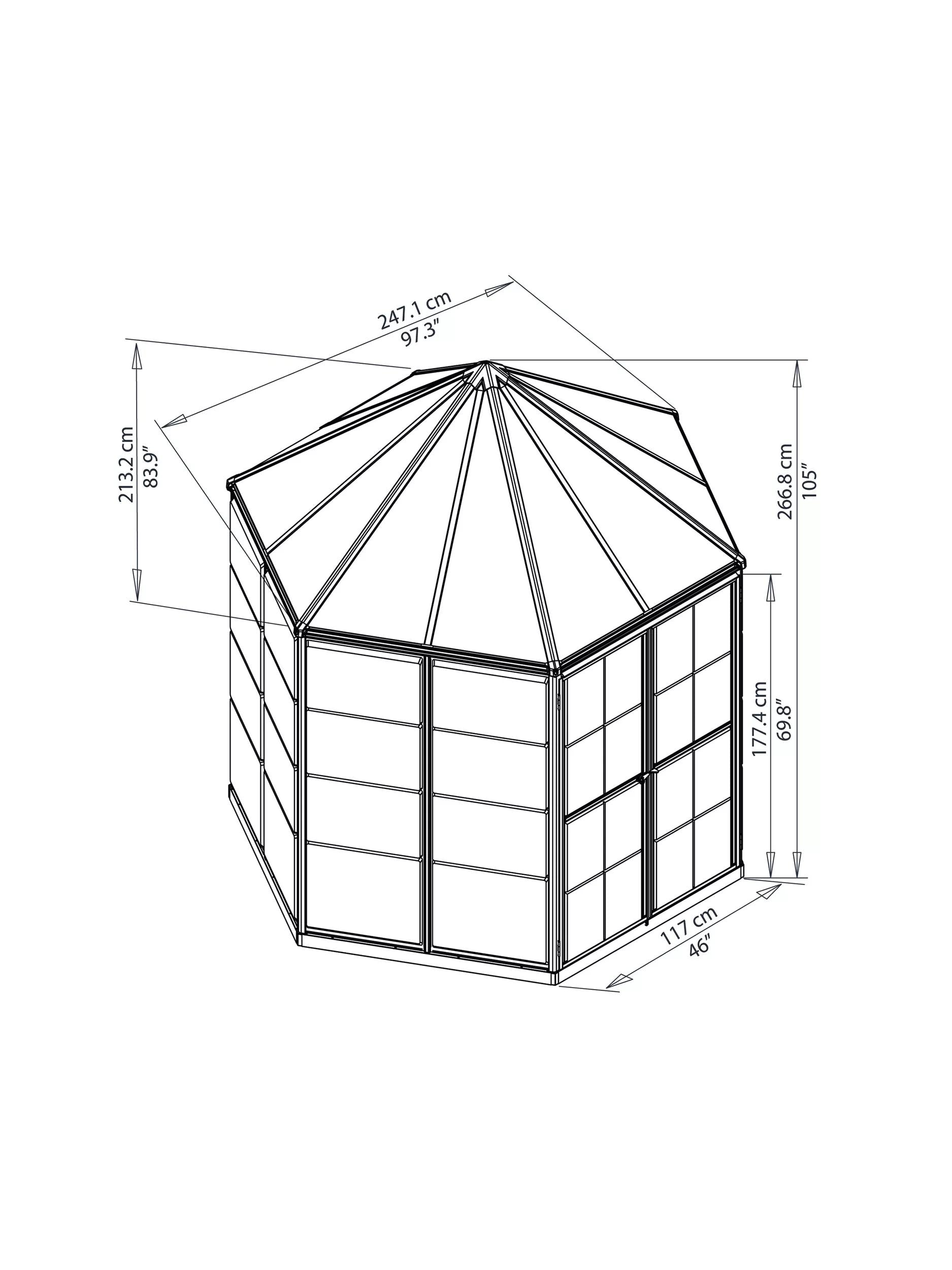 Canopia® by Palram Oasis Hexagon Greenhouse