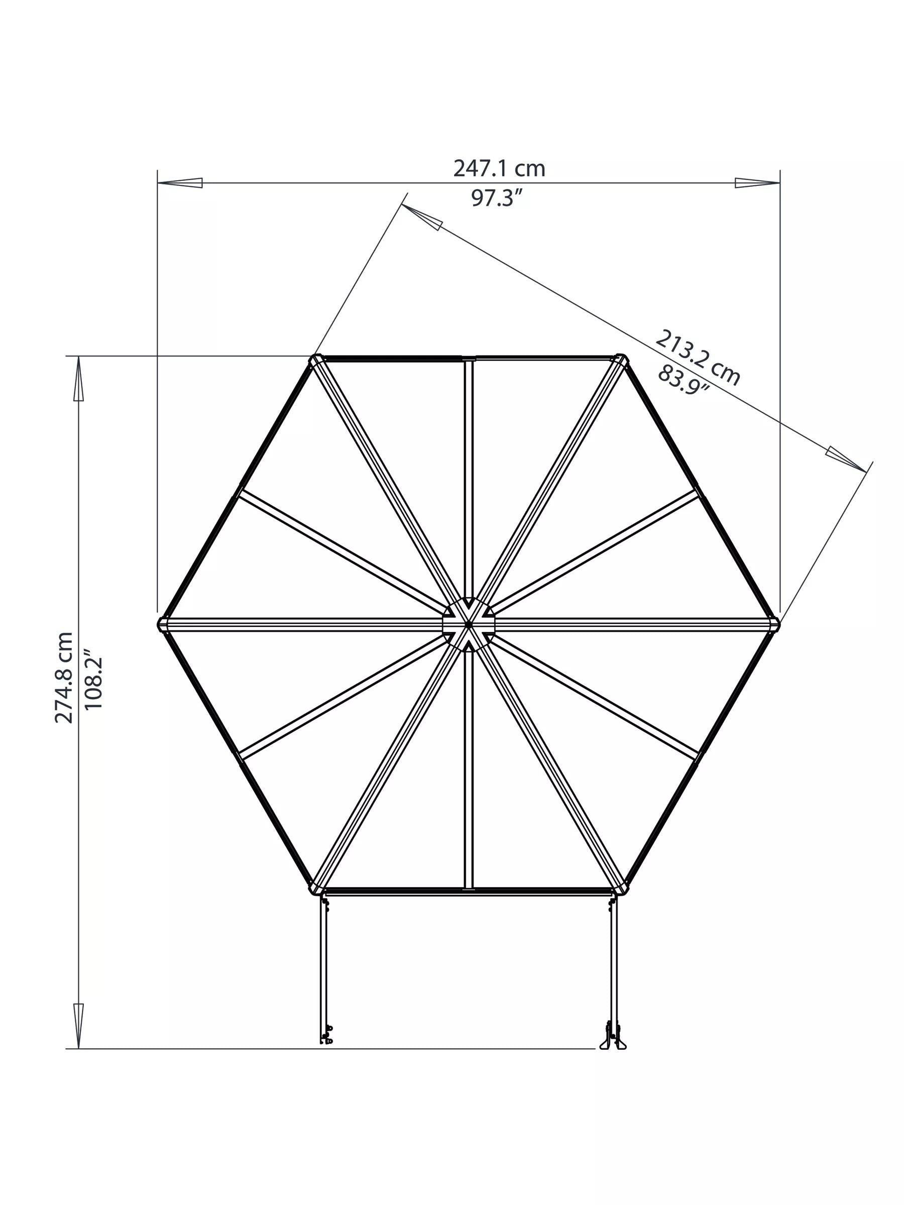 Canopia® by Palram Oasis Hexagon Greenhouse