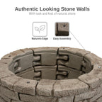 Rock Lock Interlocking Garden System, Ends, Set of 3