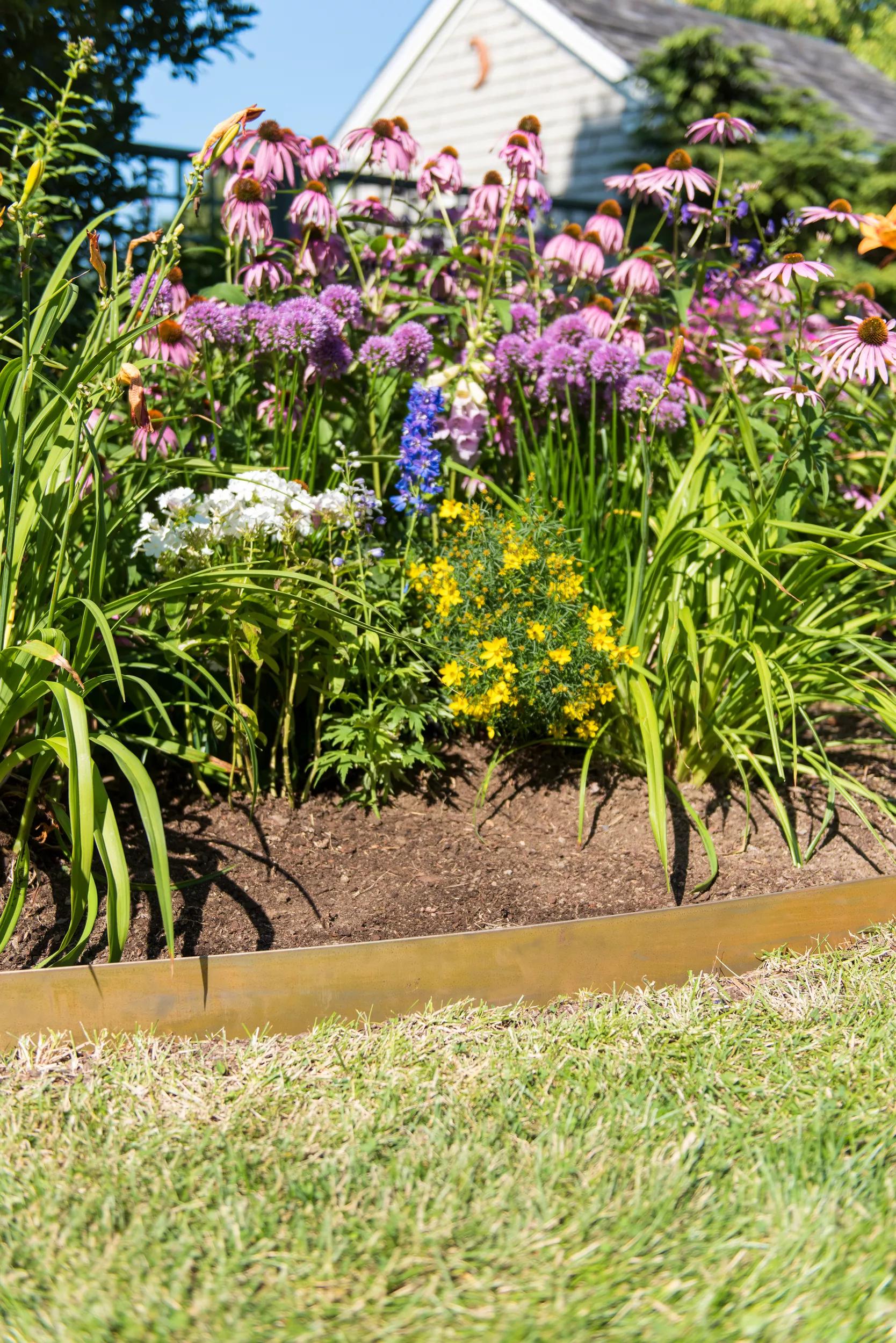Corten Steel Edging 5" H, Set of 3