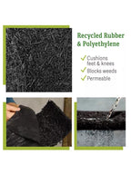 Recycled Rubber Mulch Edging, 12' x 6"