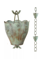 Crocus Copper Rain Chain, 8.5'