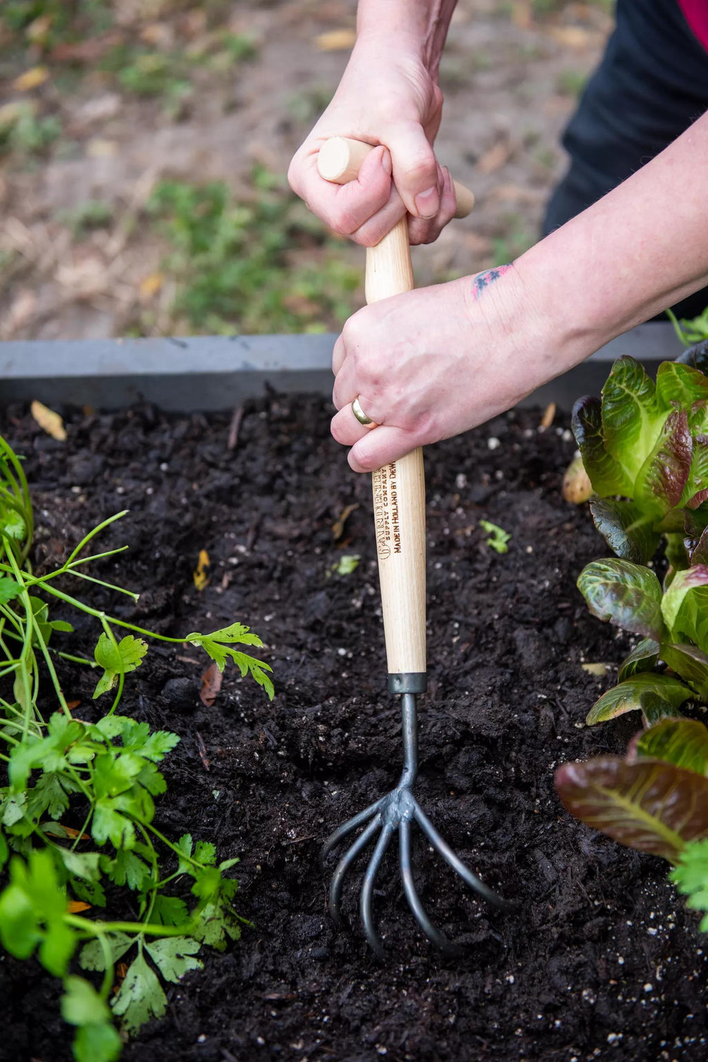 Gardener's Lifetime 5-Tine T-Grip Raised Bed Cultivator
