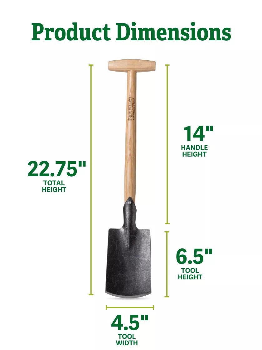 Gardener's Lifetime Perennial Spade with Short T-Handle