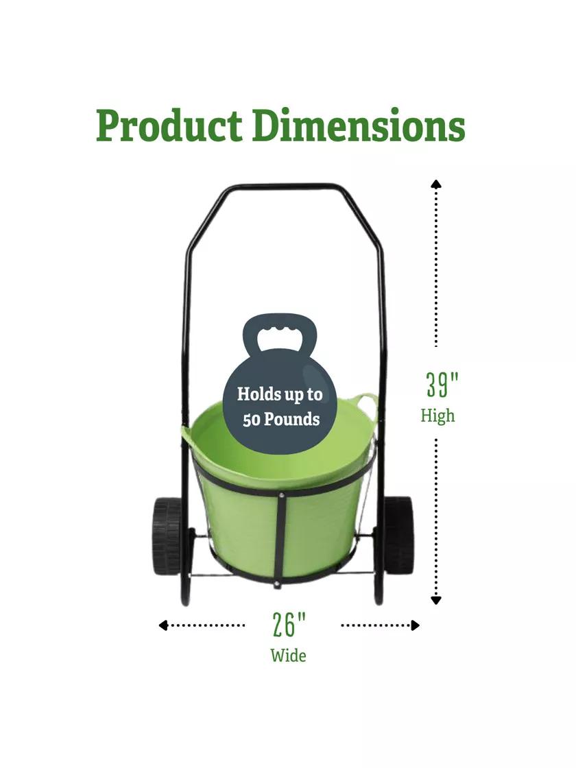 Garden Clean-up Cart with Tubtrug
