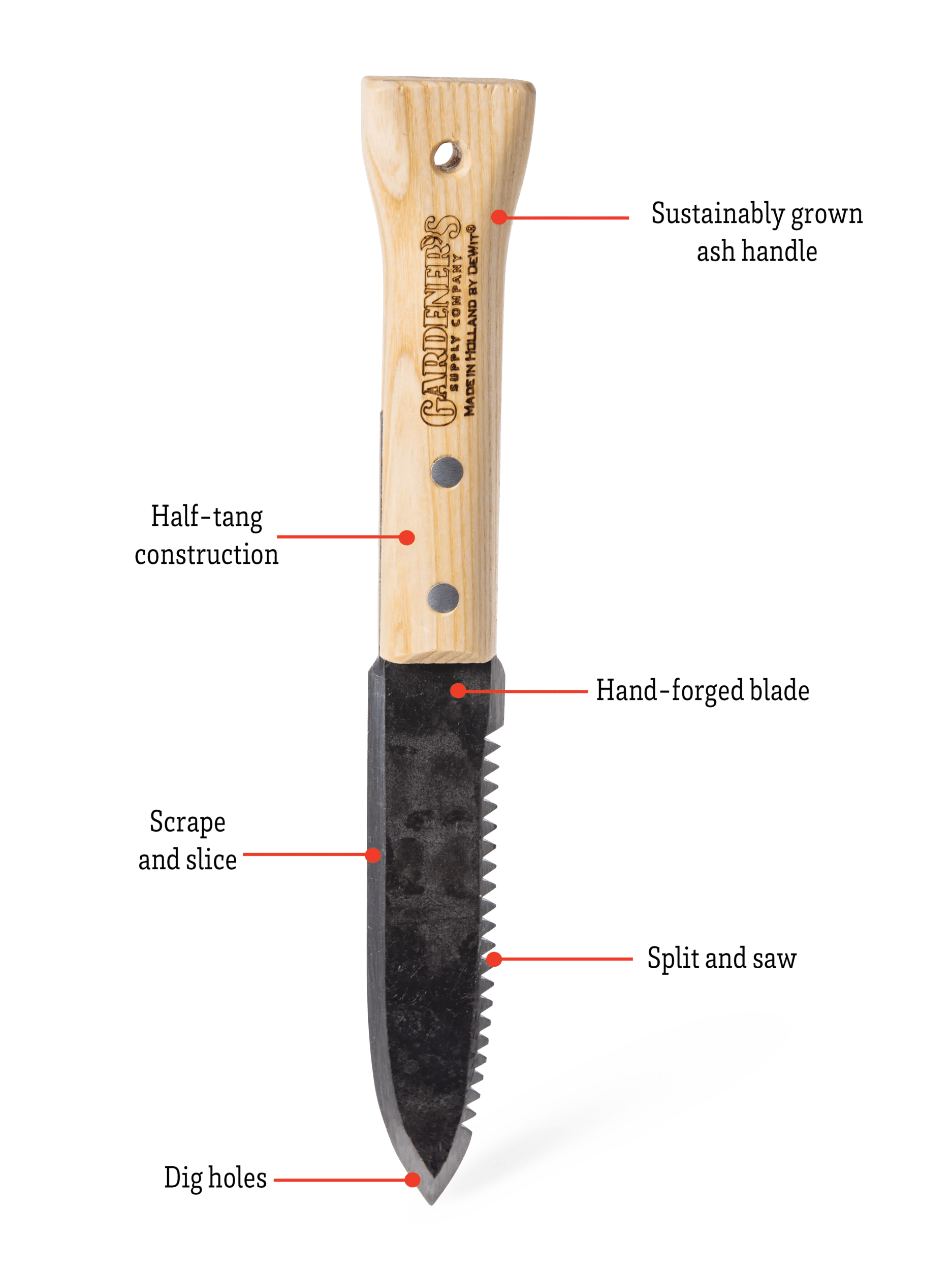 Gardener's Lifetime Hori Hori Knife
