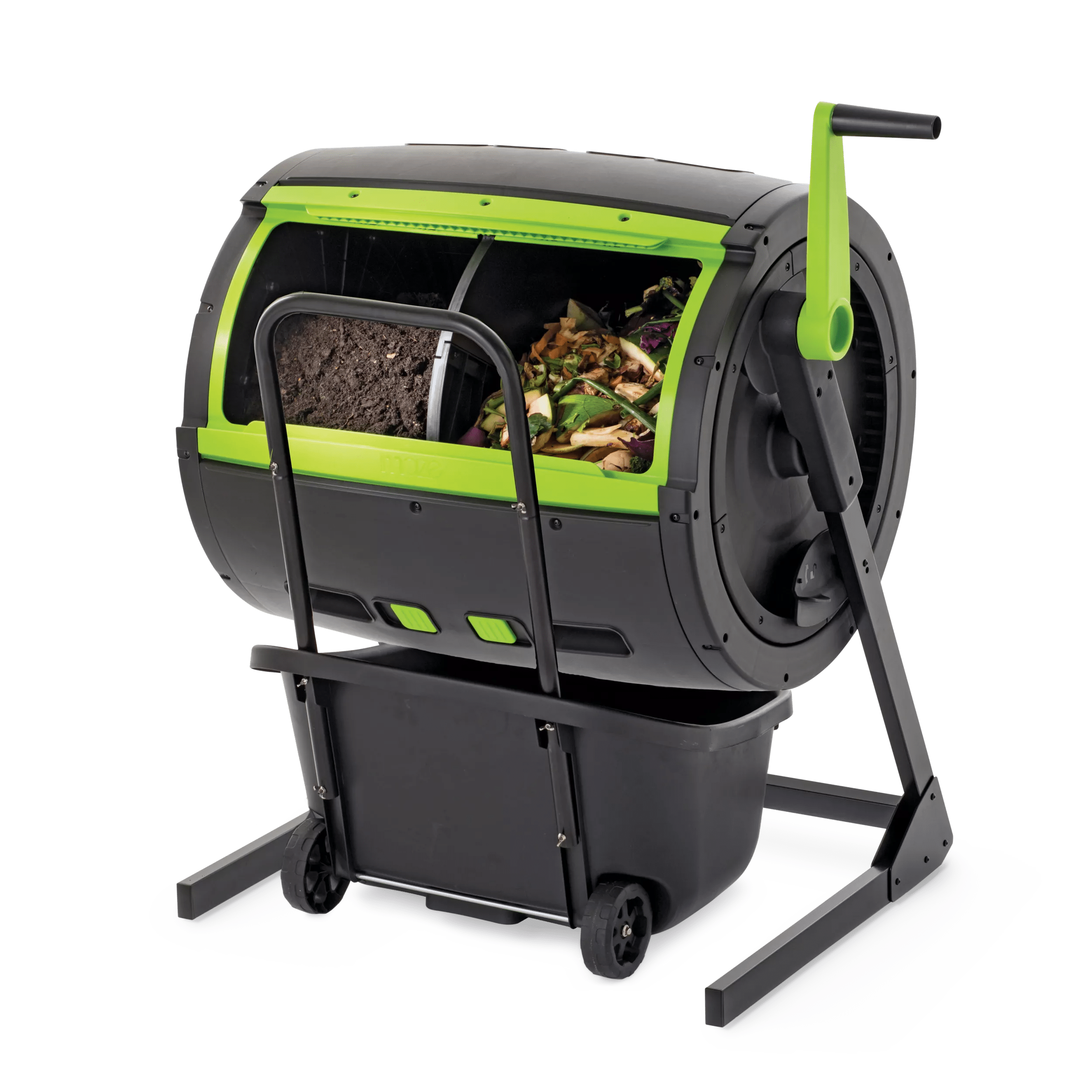 Maze Compost Tumbler and Cart Combo