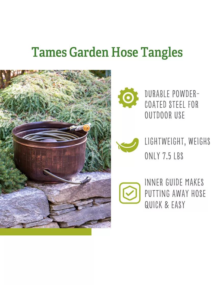 Brushed Bronze Brown Hose Pot