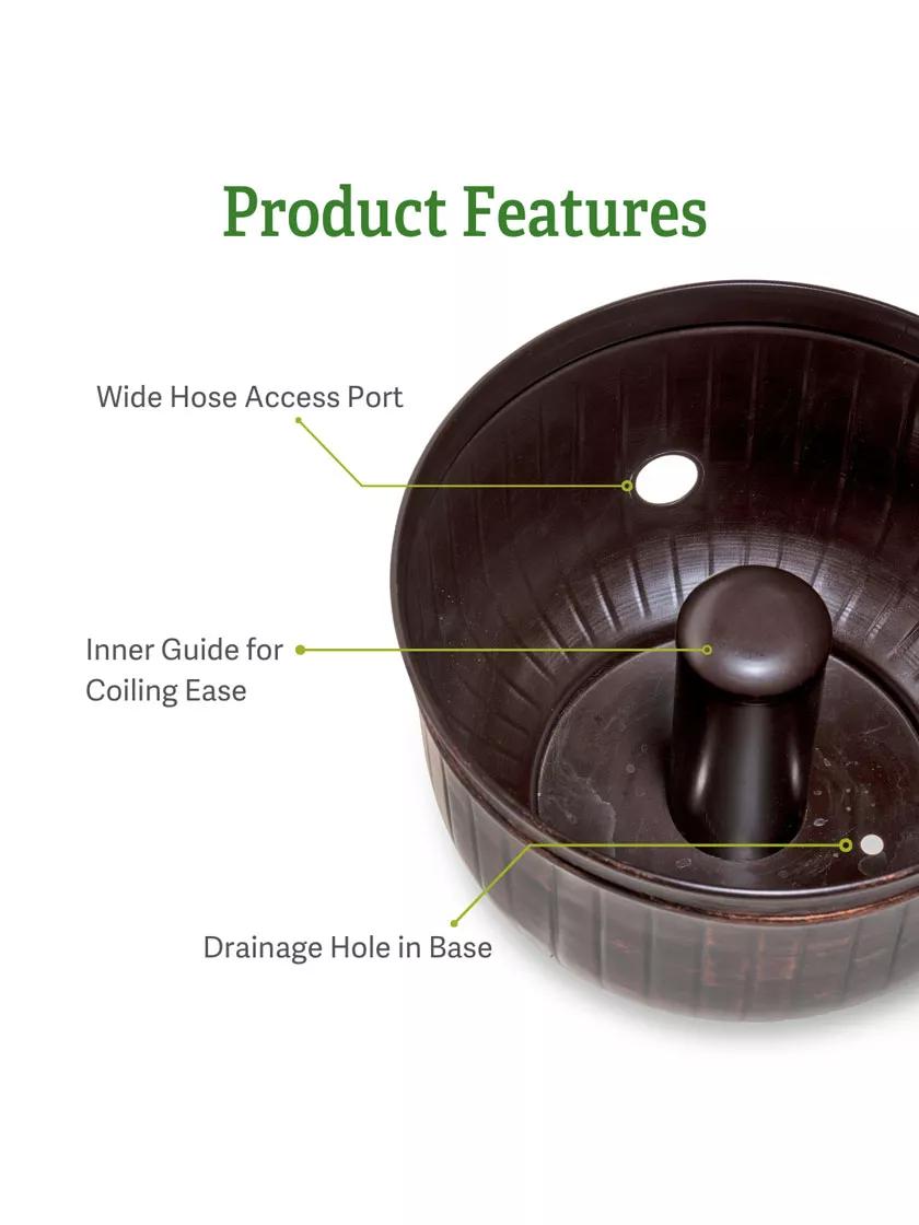 Brushed Bronze Brown Hose Pot