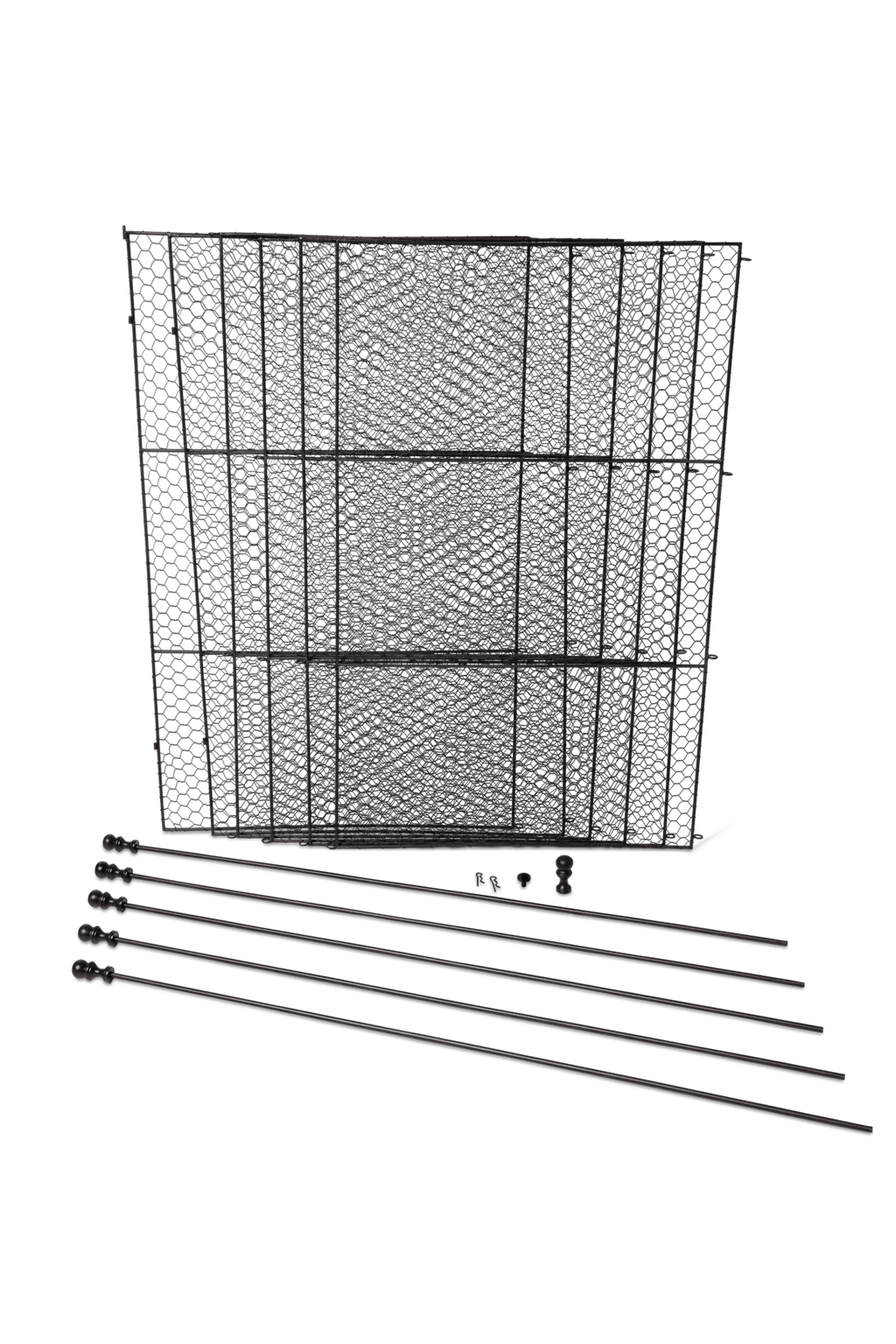 Tall Chicken Wire Critter Fence with Gate