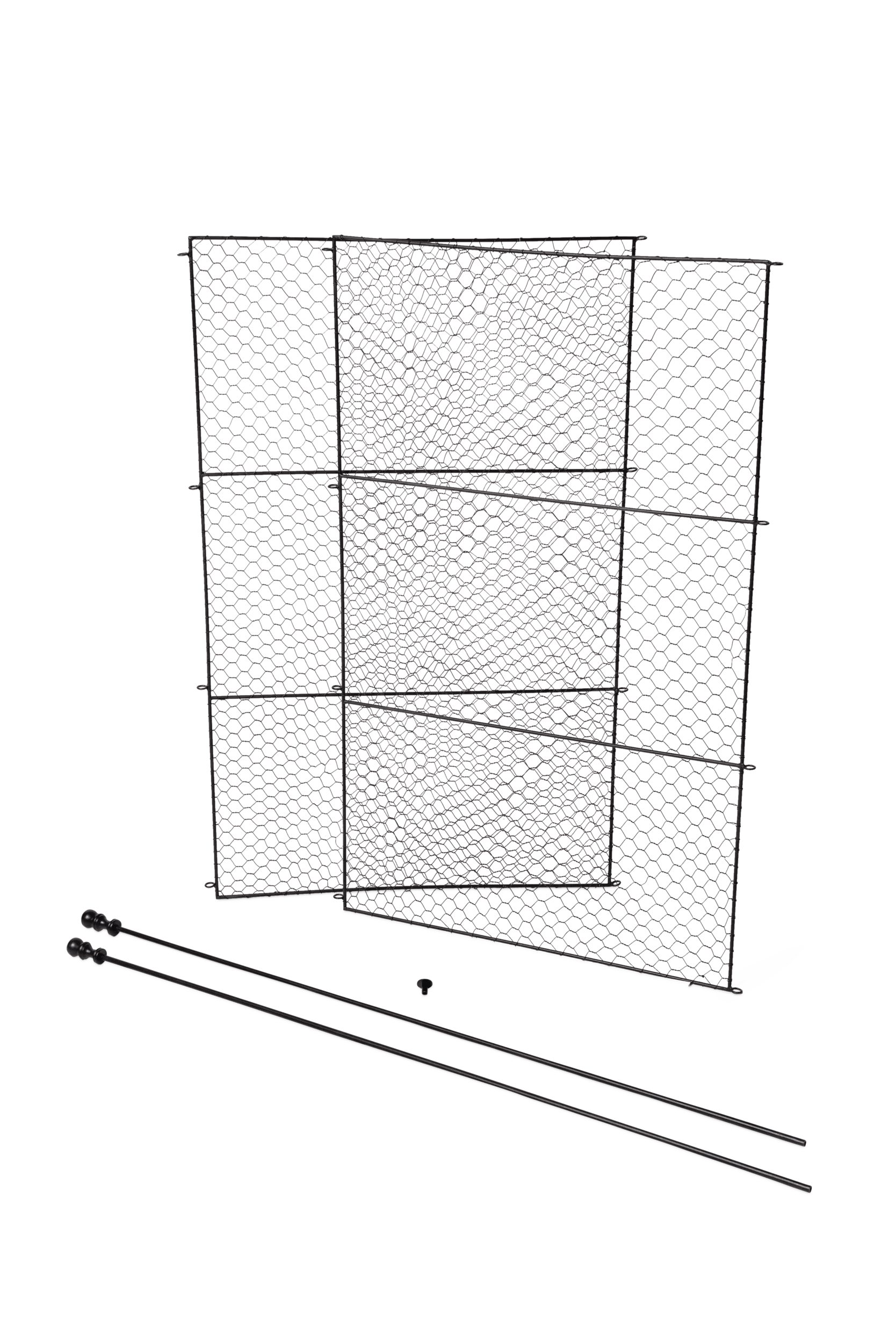 Tall Chicken Wire Critter Fence Extension Panel, Set of 2