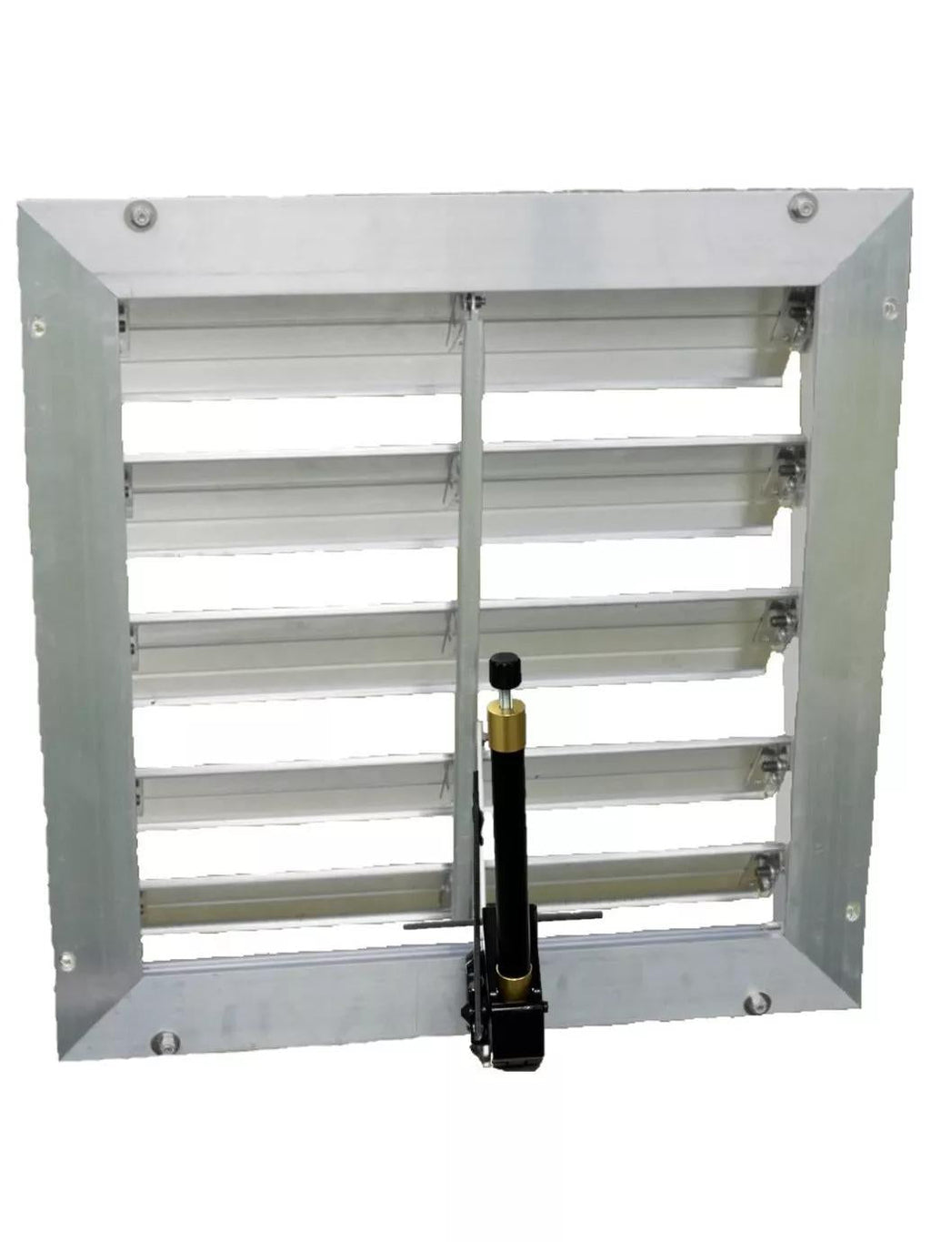 Monticello Greenhouse 18" Louver Wall Mounted Window with solar powered opener