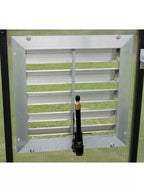 Monticello Greenhouse 18" Louver Wall Mounted Window with solar powered opener
