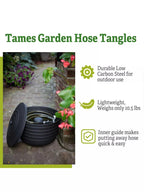 Matte Black Ribbed Hose Pot with Lid