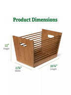 Bamboo Garden Stool and Basket Combo