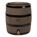Round Rain Barrel with Planter, 35 Gallons