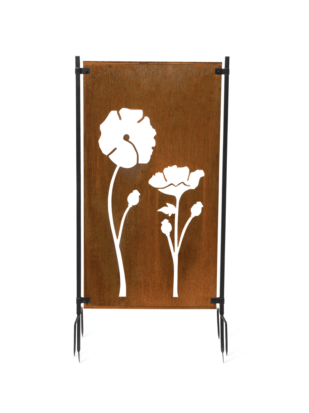 Poppy Corten Steel Screen