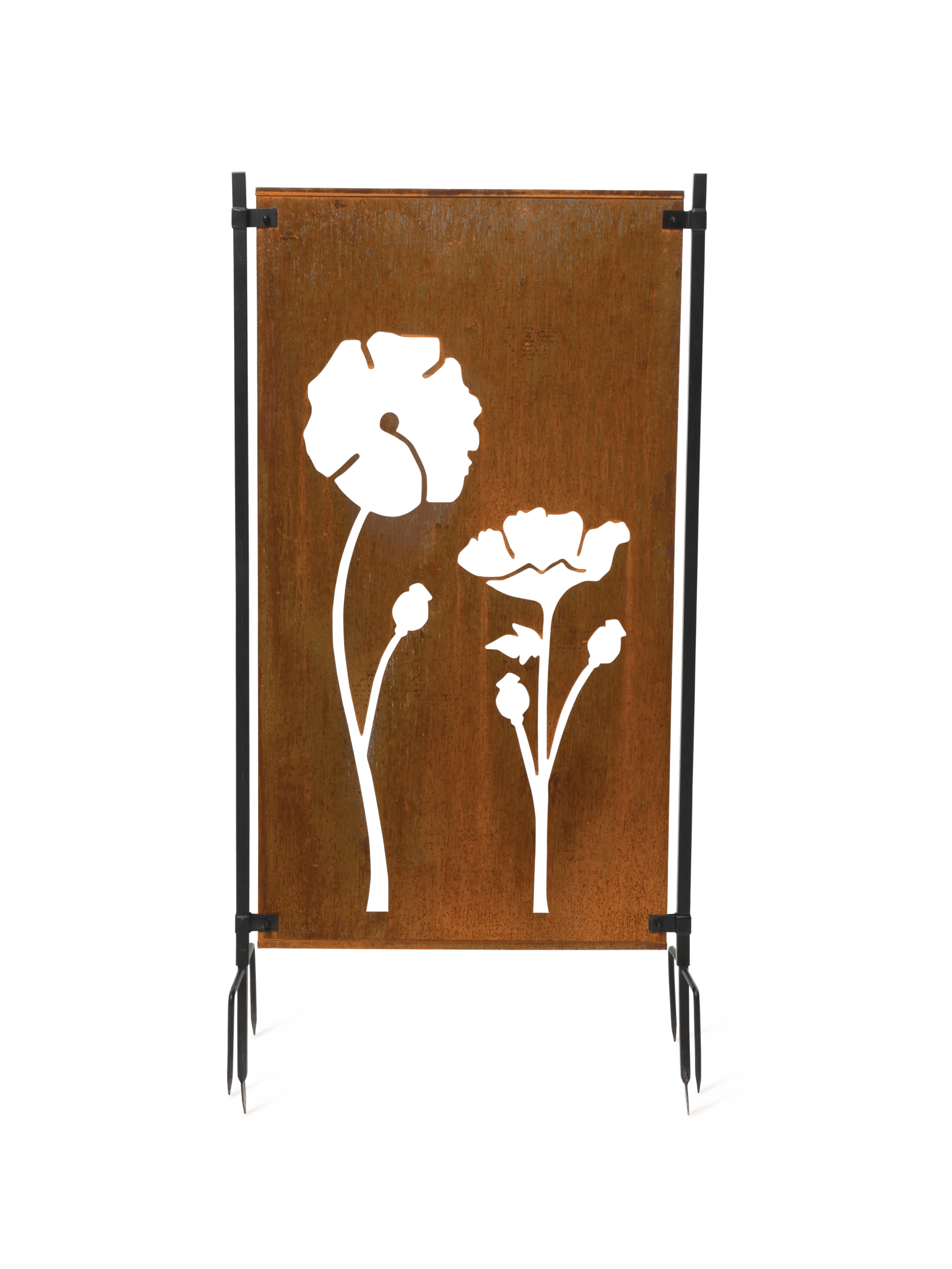 Poppy Corten Steel Screen