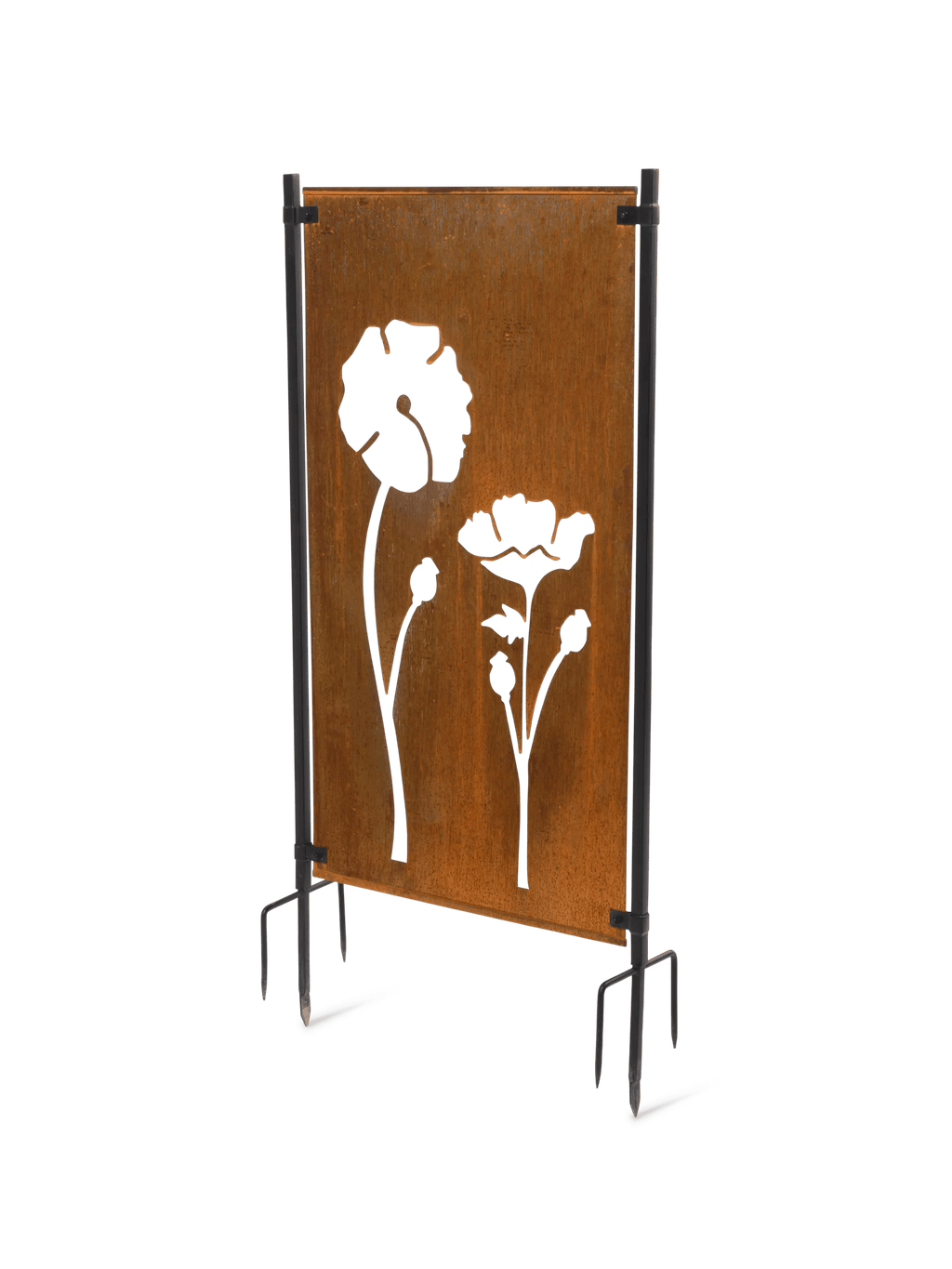 Poppy Corten Steel Screen