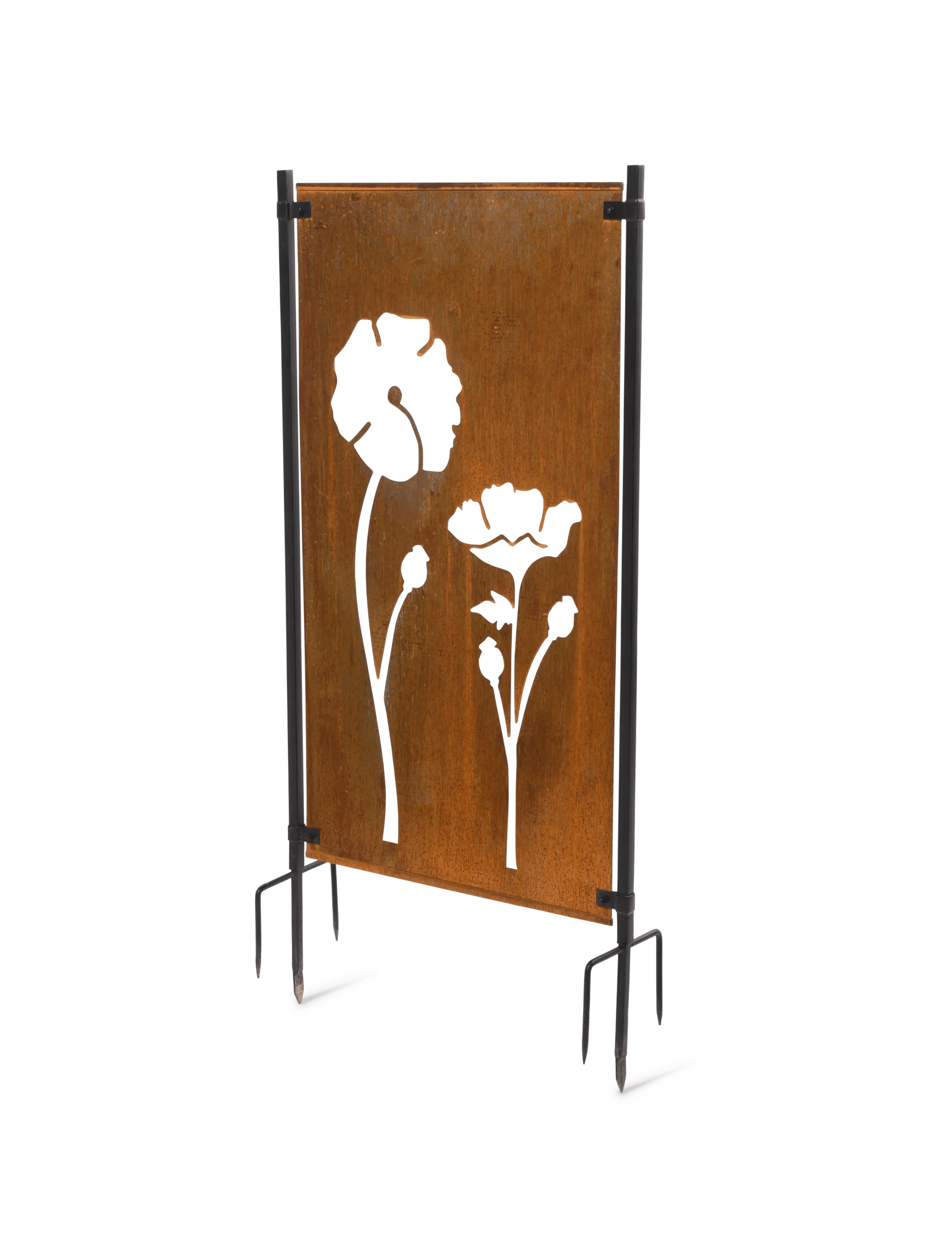 Poppy Corten Steel Screen