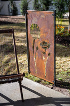 Poppy Corten Steel Screen