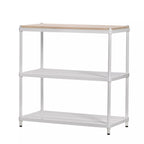 MeshWorks © 3 Tier Plant Shelving with Wood Top