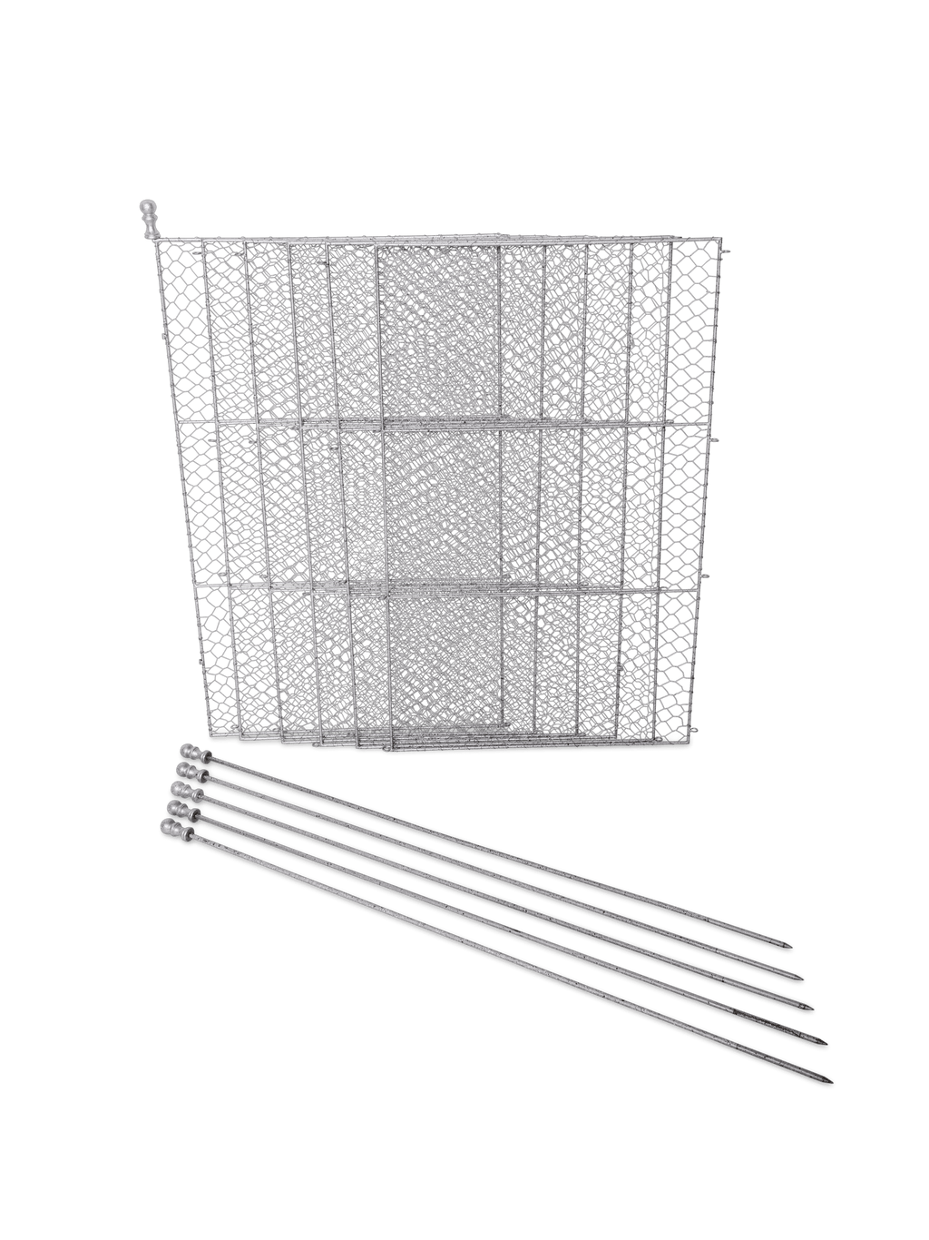 Tall Chicken Wire Critter Fence with Gate