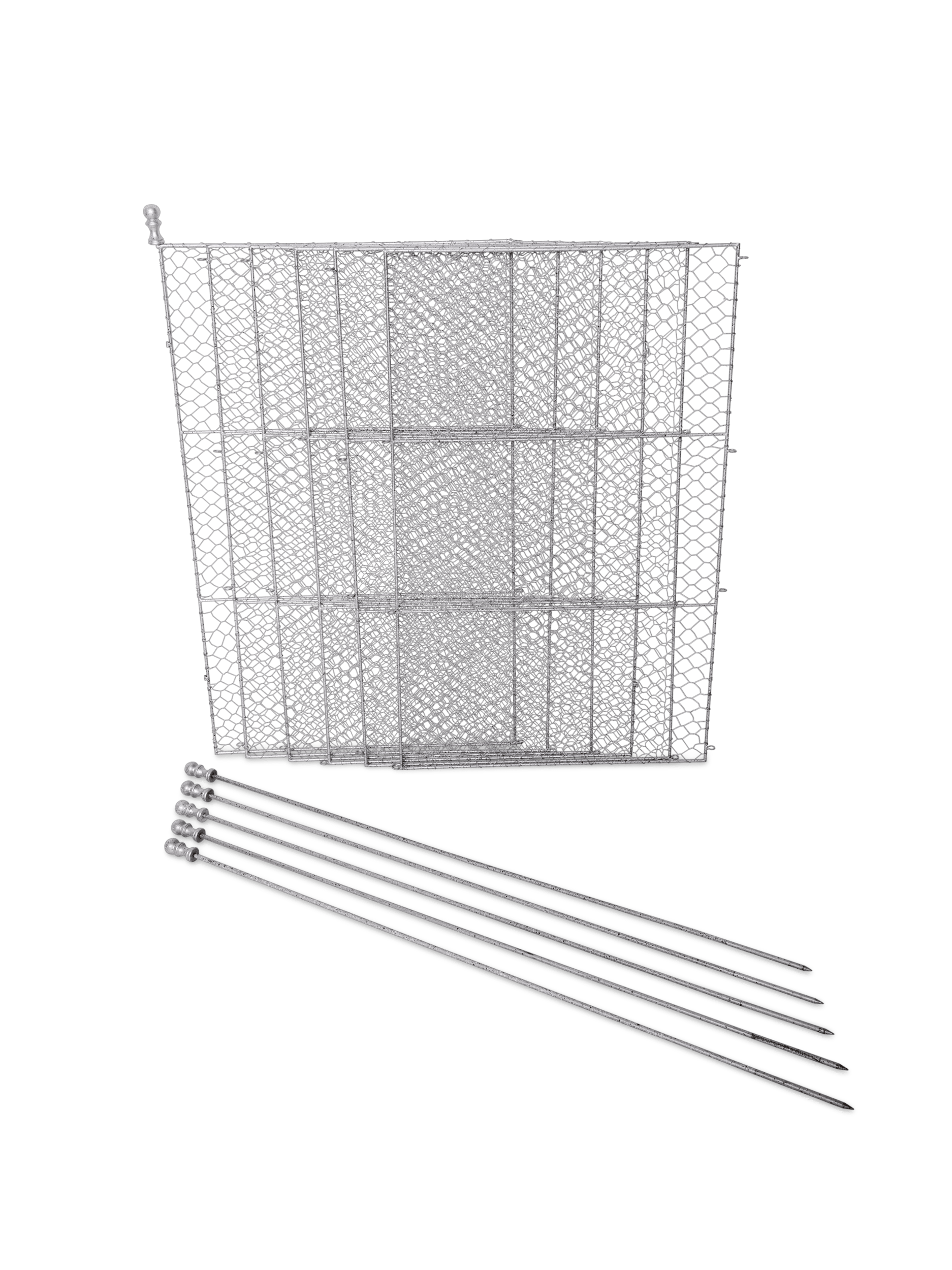 Tall Chicken Wire Critter Fence with Gate