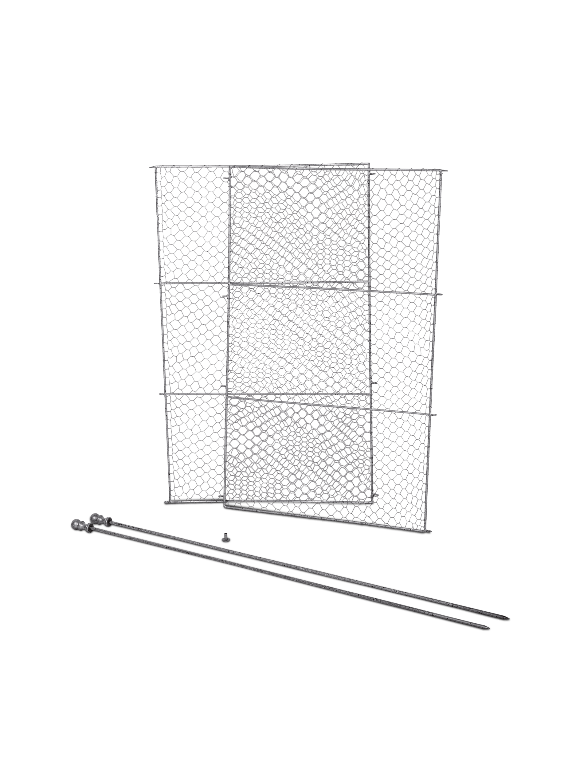 Tall Chicken Wire Critter Fence Extension Panel, Set of 2
