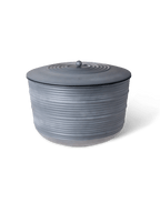 Ribbed Hose Pot with Lid