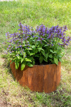 Corten Steel Hillside Planter, Set of 2