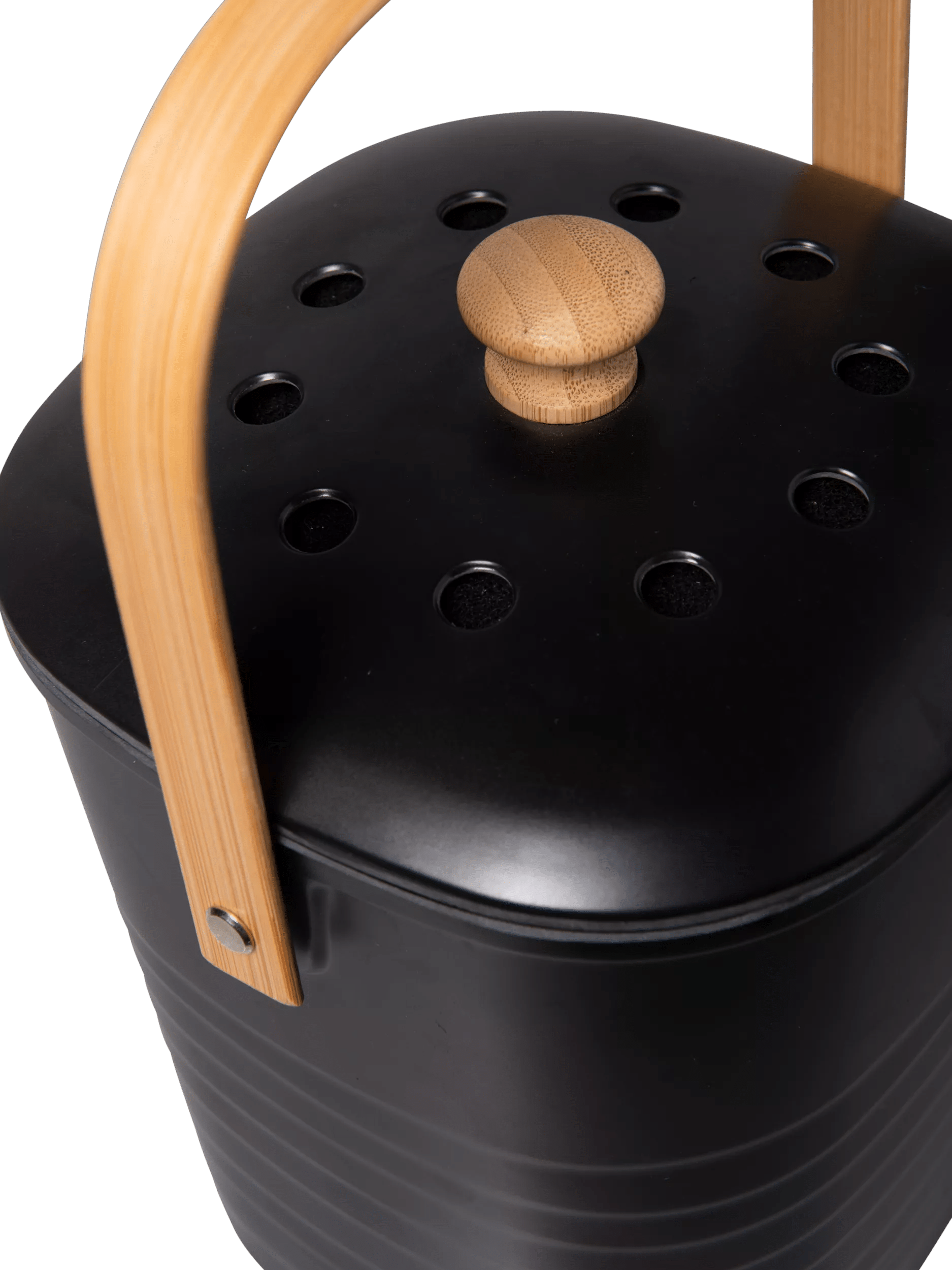 Contemporary Eco-Bamboo Compost Pail
