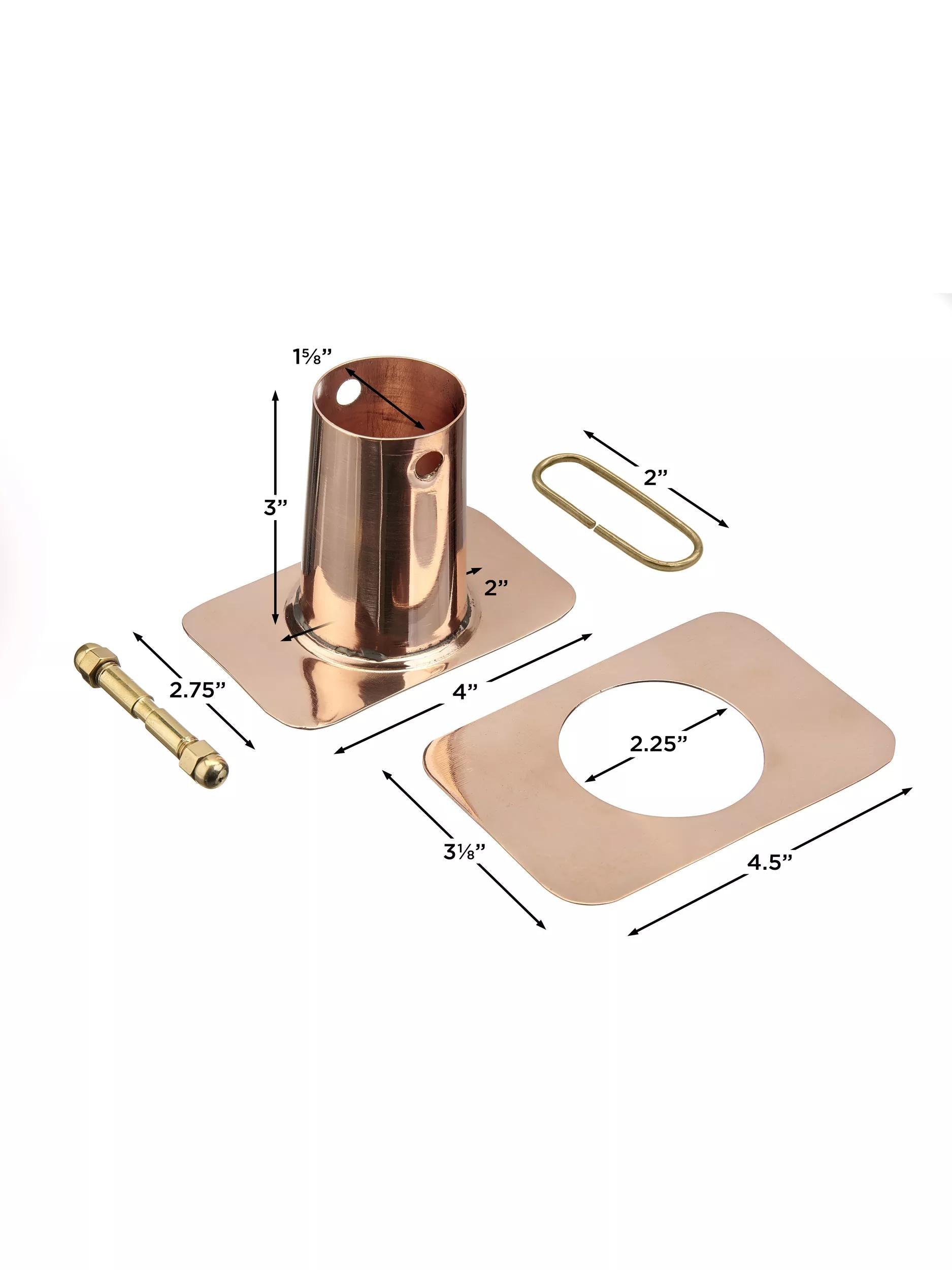 Modern Farmhouse Large Aluminum Rain Chain Basin