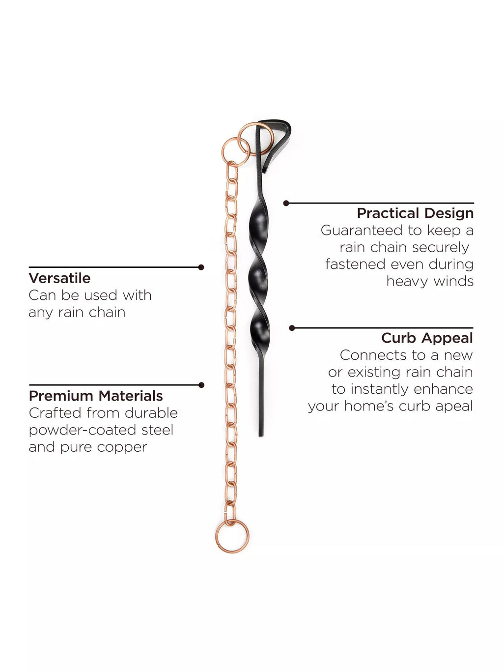 Modern Farmhouse Large Aluminum Rain Chain Basin