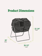 Dual-Batch Compost Tumbler