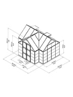 Canopia® by Palram Victory™ Orangery Garden Chalet/Greenhouse and Conservatory, 10' x 12'